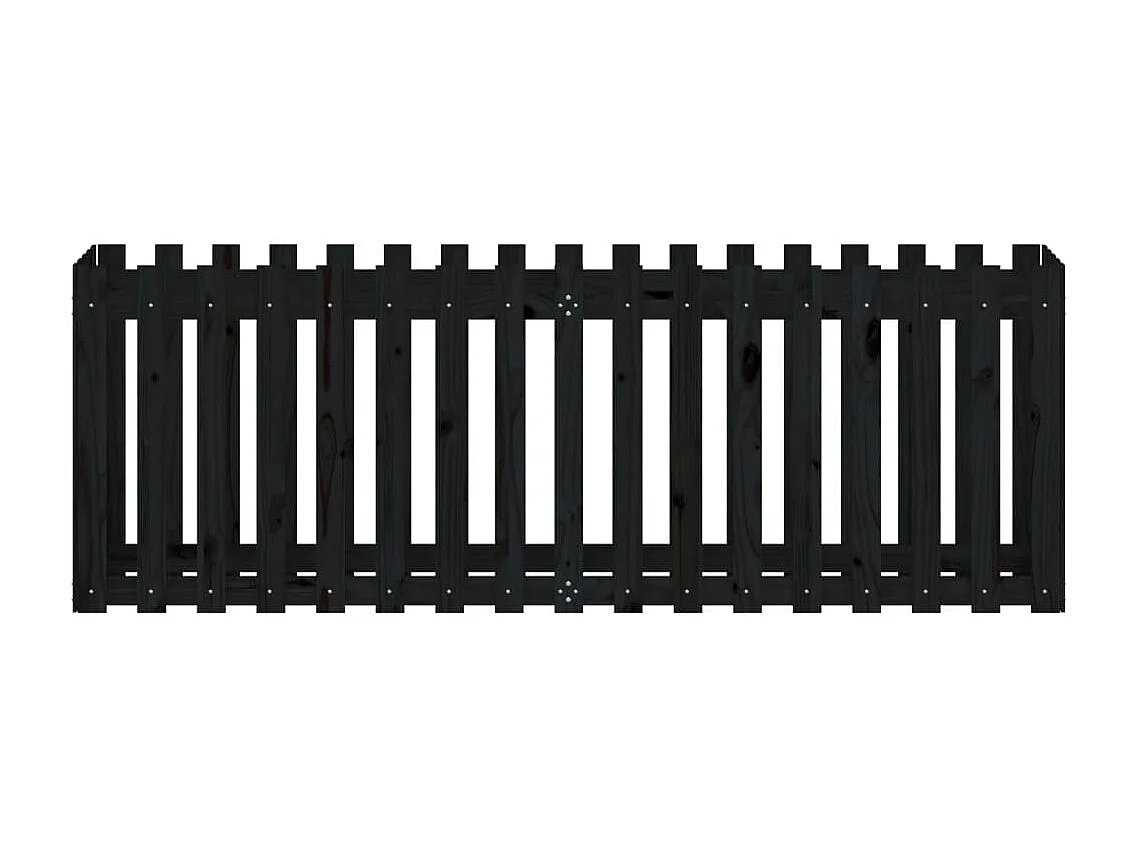 Lit surélevé de jardin design de clôture 200x50x70cm pin massif