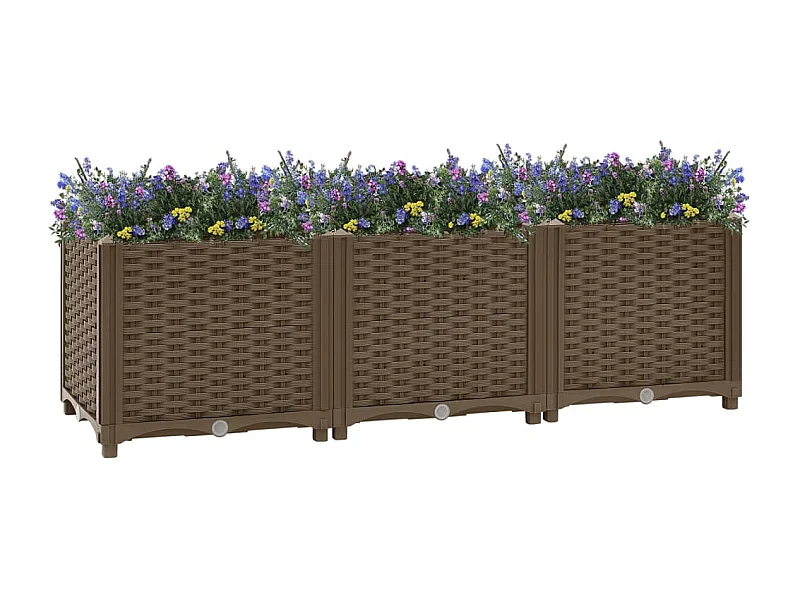 Canteiro elevado 120x40x38 cm polipropileno