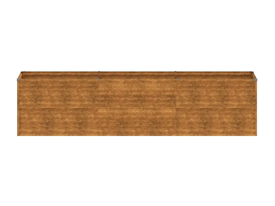 Lit surélevé de jardin 291x50x69 cm acier corten