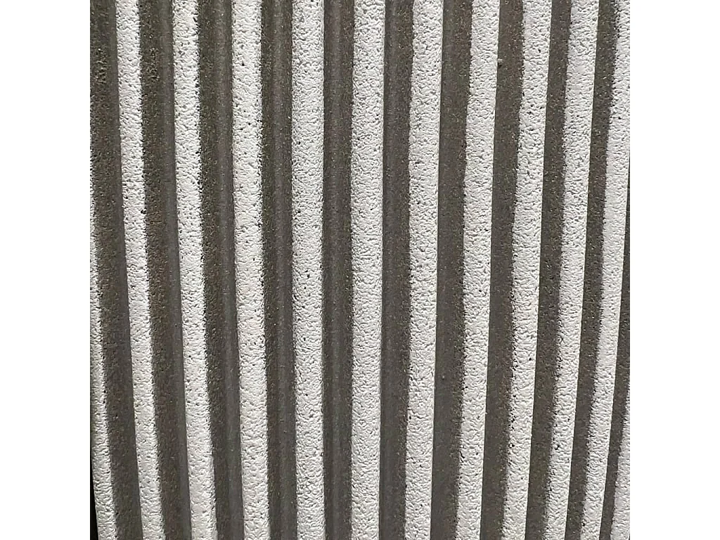 Jardinière Groove 43x41 cm ivoire