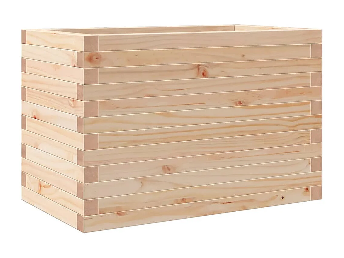 Jardinera madera maciza de pino 70x40x45,5 cm