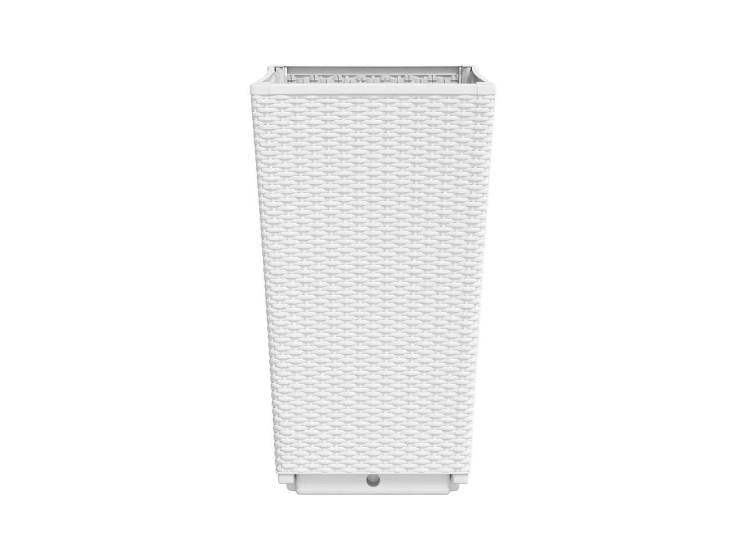 Jardinières 2 pièces blanc 32,5x32,5x57 cm polypropylène