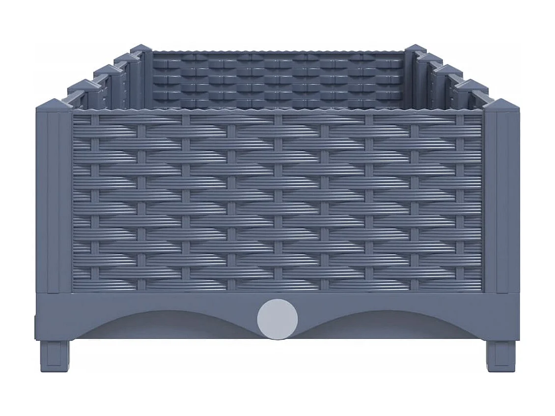 Canteiro elevado 160x40x23 cm polipropileno