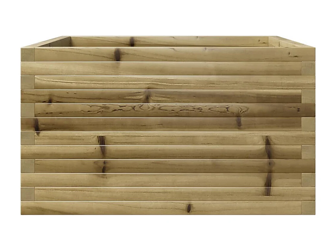 Jardinière 80x80x46 cm bois de pin imprégné