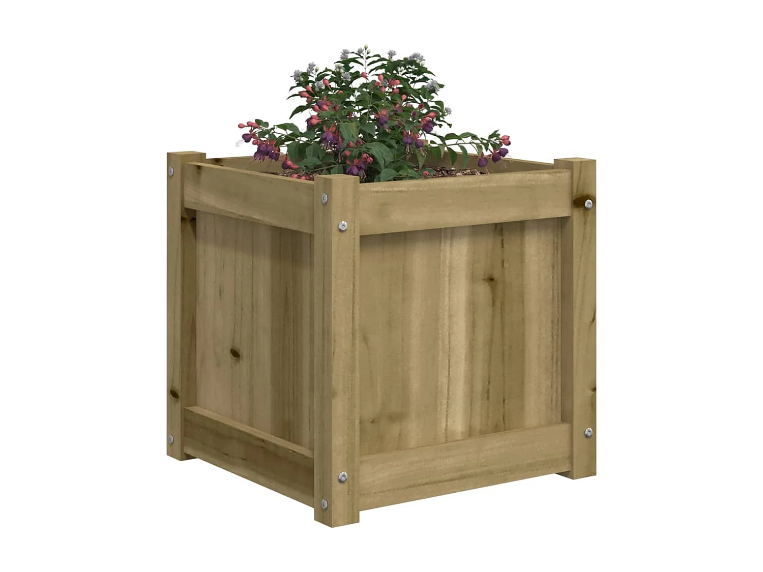 Jardinière 40x40x40 cm bois de pin imprégné