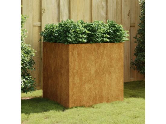 vente unique Jardinière 80x80x80 cm acier corten