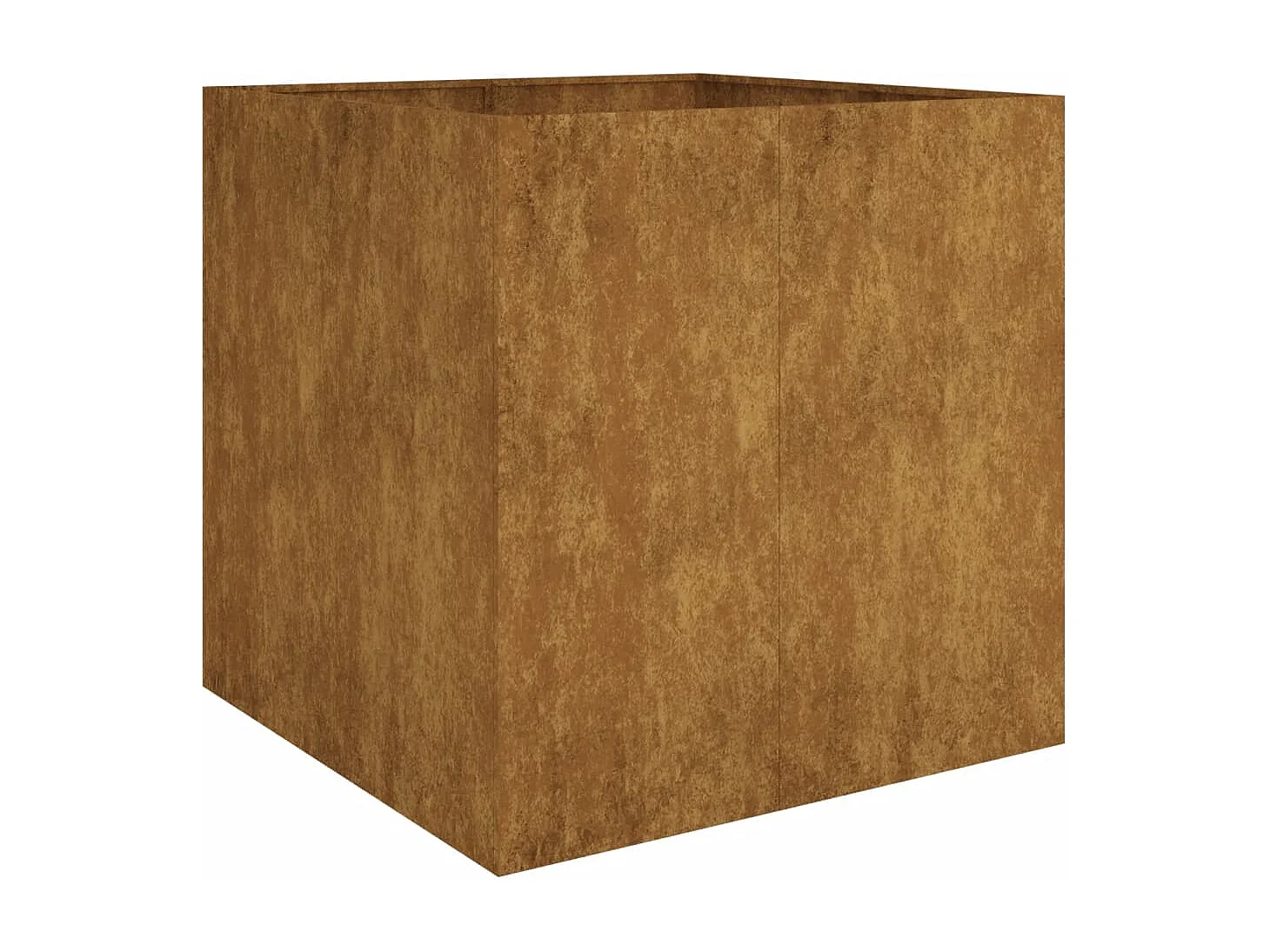 Jardinera de acero corten 80x80x80 cm