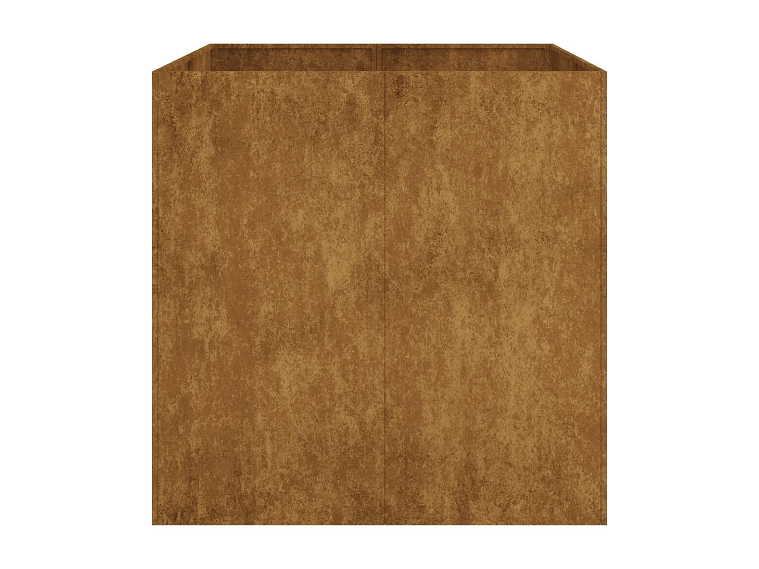 Jardinera de acero corten 80x80x80 cm