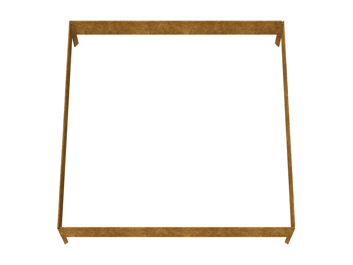 Jardinera acero corten 100x100x26 cm