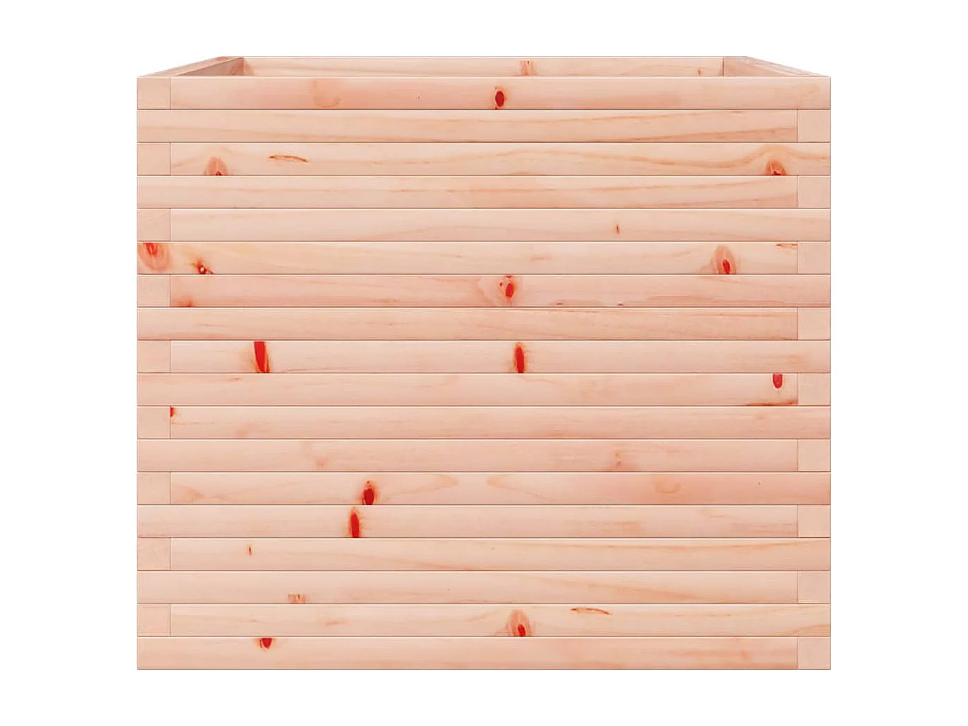 Vaso/floreira de jardim 80x80x68,5 cm madeira de douglas maciça