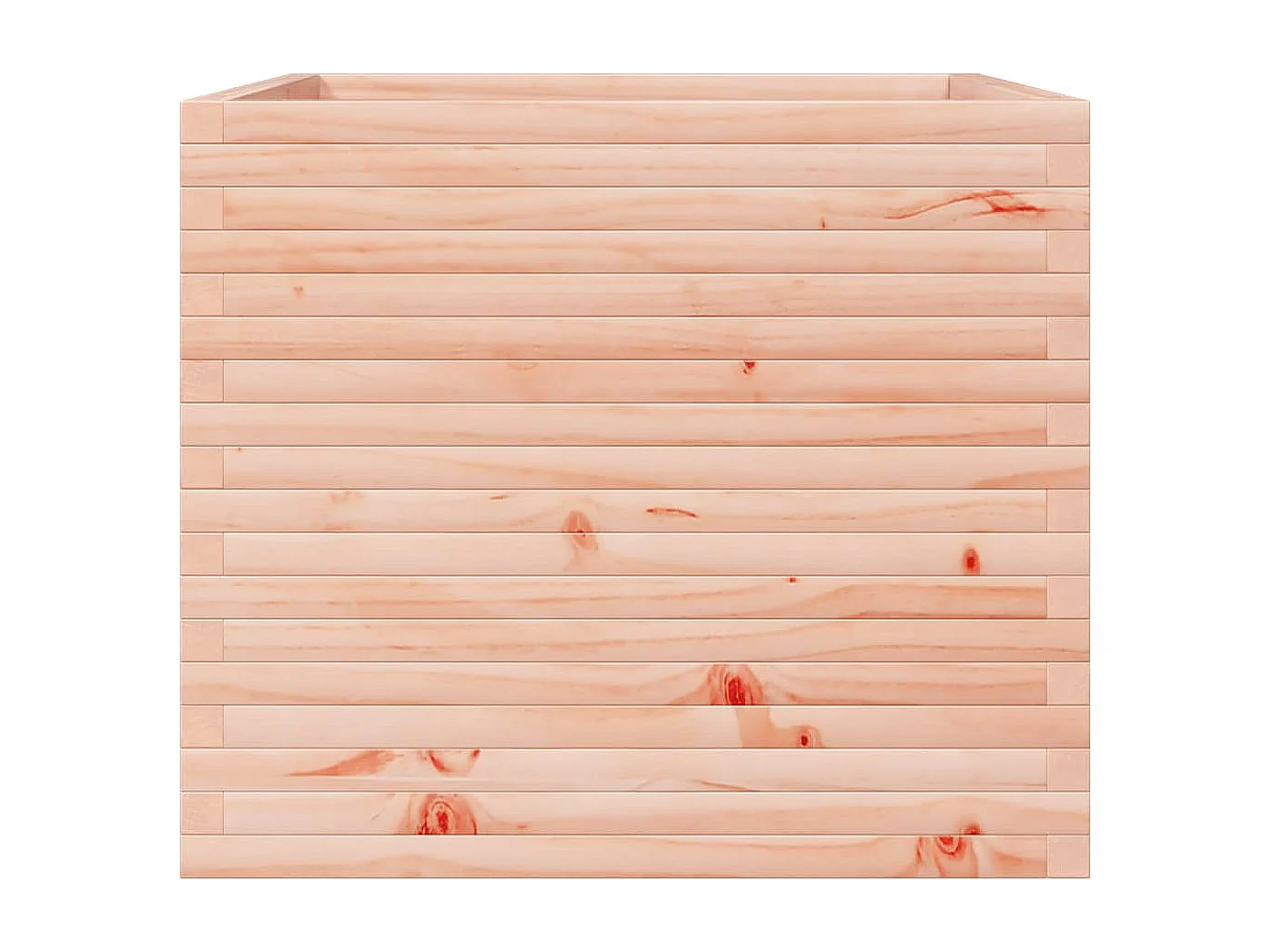 Vaso/floreira de jardim 80x80x68,5 cm madeira de douglas maciça