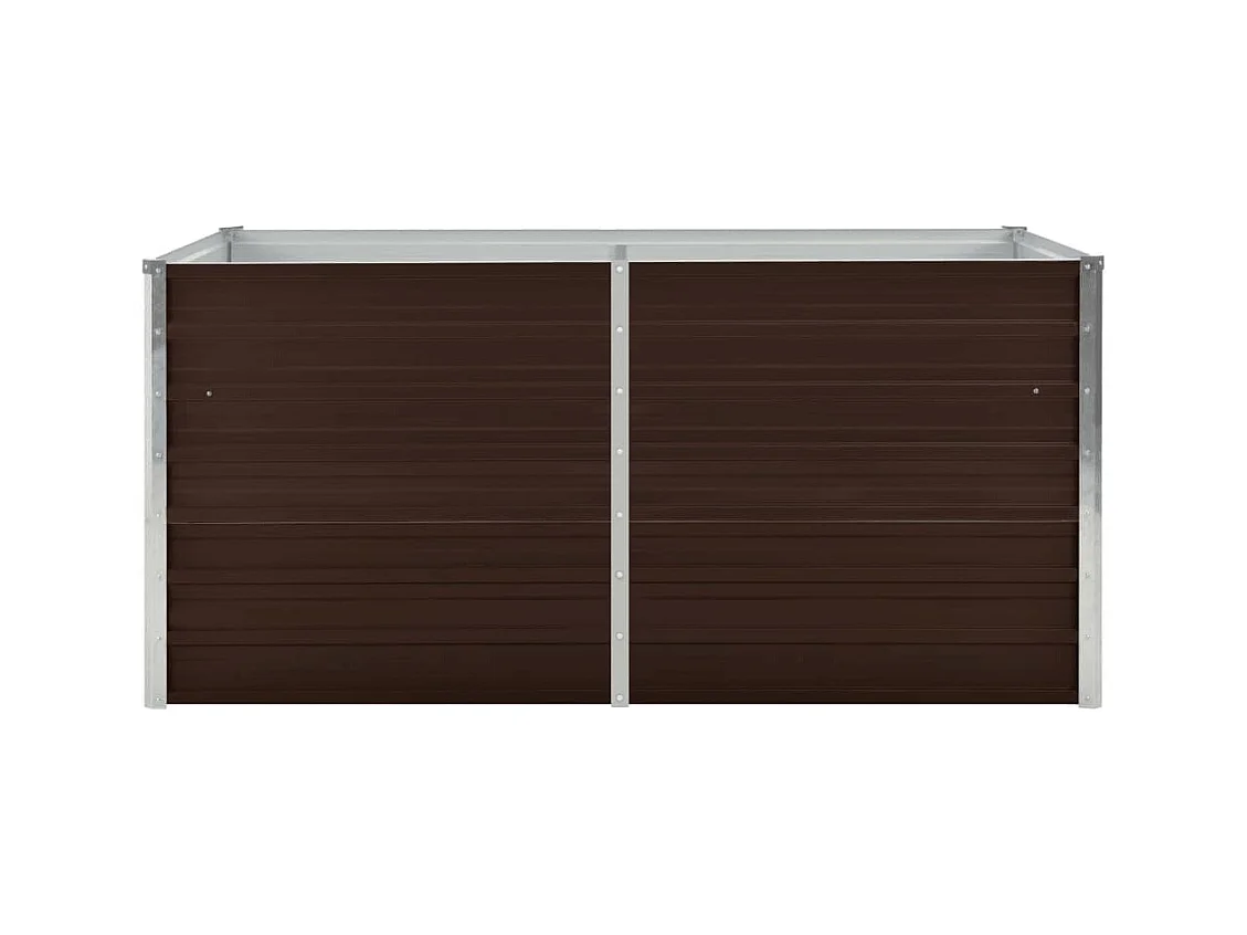 Jardinière surélevée Marron 160x80x77 cm Acier galvanisé