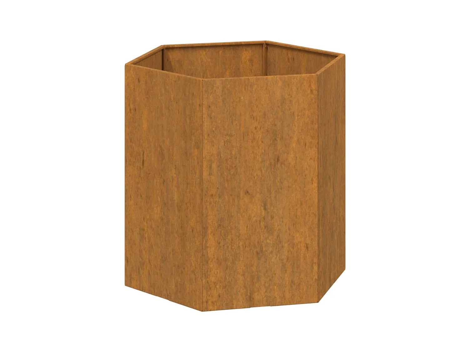 Jardinera de acero corten oxidado 40x40x45 cm