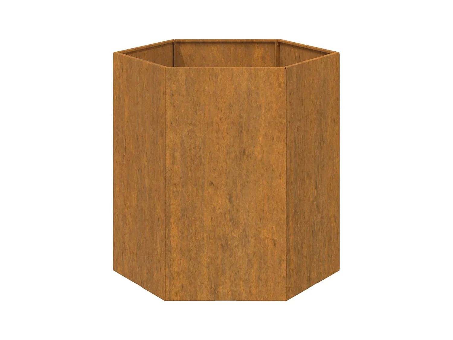 Jardinera de acero corten oxidado 40x40x45 cm