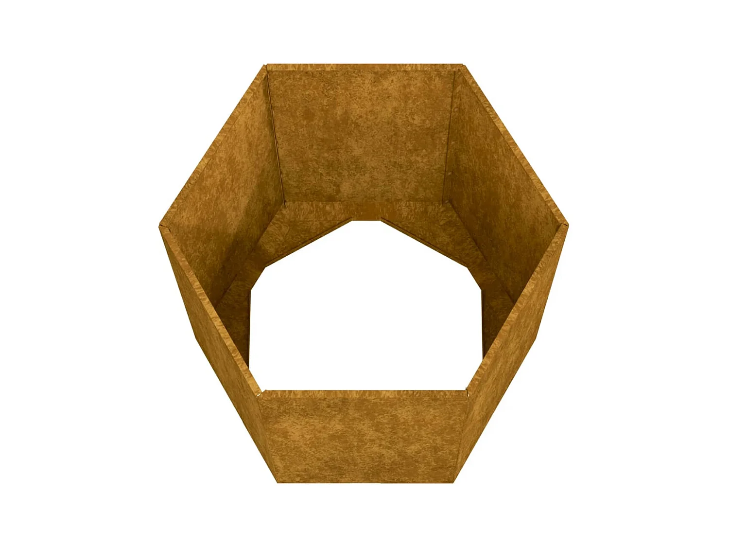 Jardinera de acero corten oxidado 40x40x45 cm