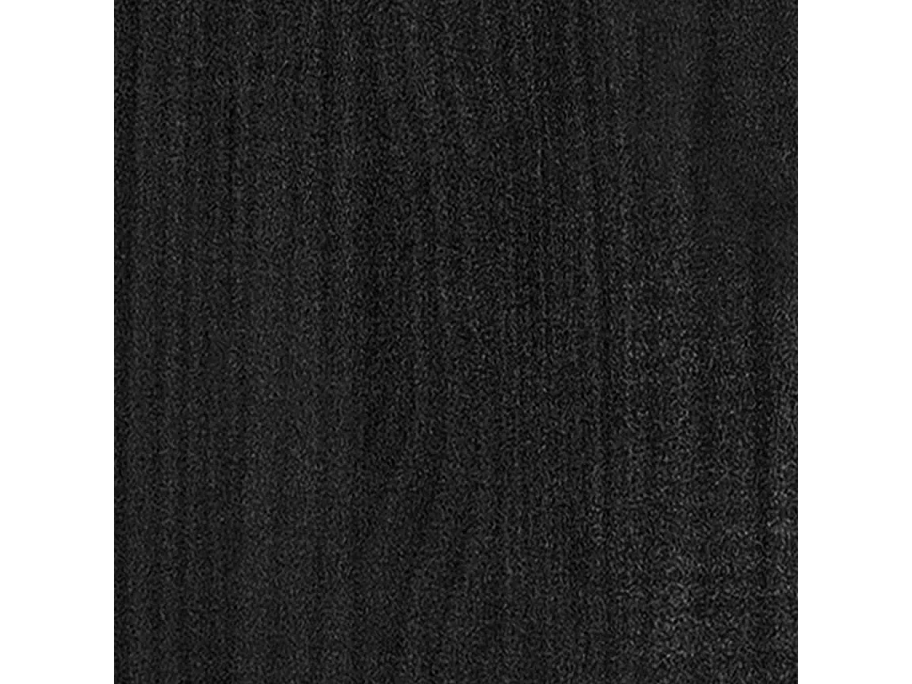 Jardineras 2 unidades madera maciza de pino negro 31x31x70 cm