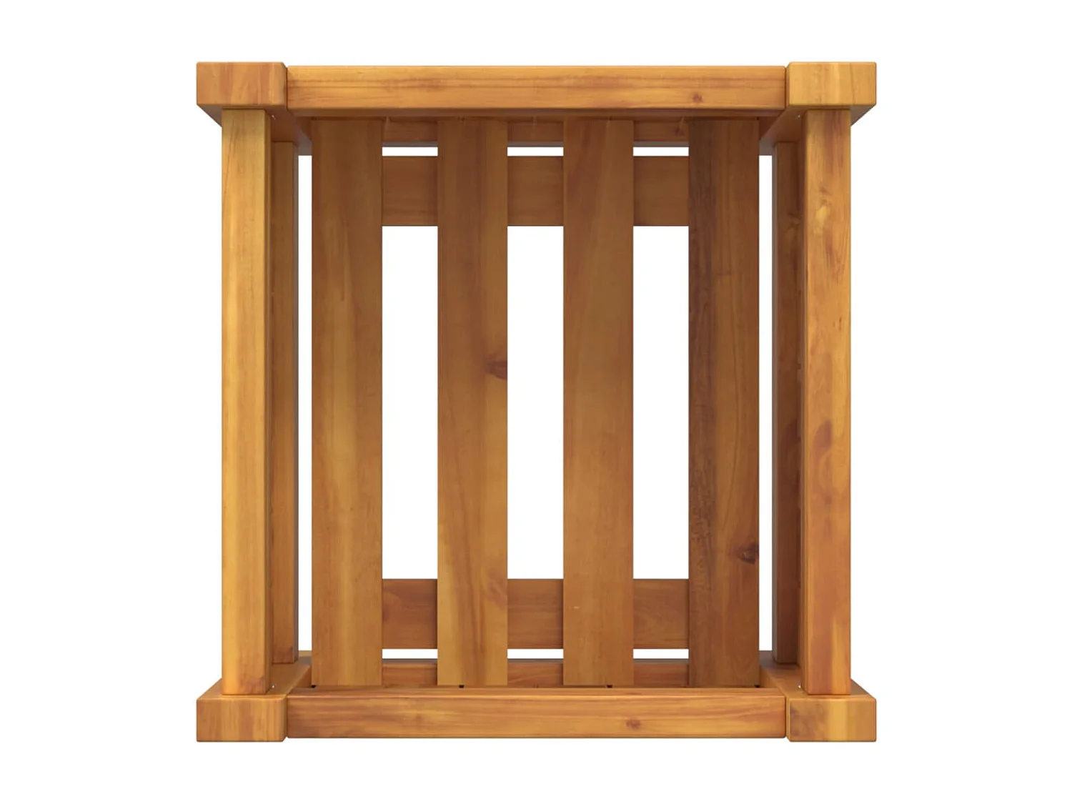 Vaso/floreira de jardim com forro 31x31x30 cm acácia maciça