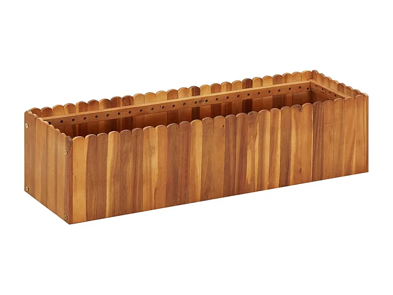Lit surélevé de jardin 100x30x25 cm Bois massif d'acacia