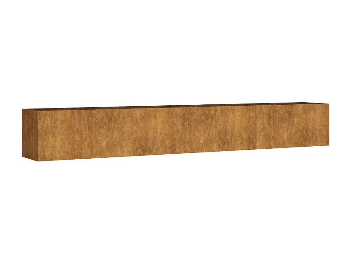 Lit surélevé de jardin 280x40x40 cm acier corten