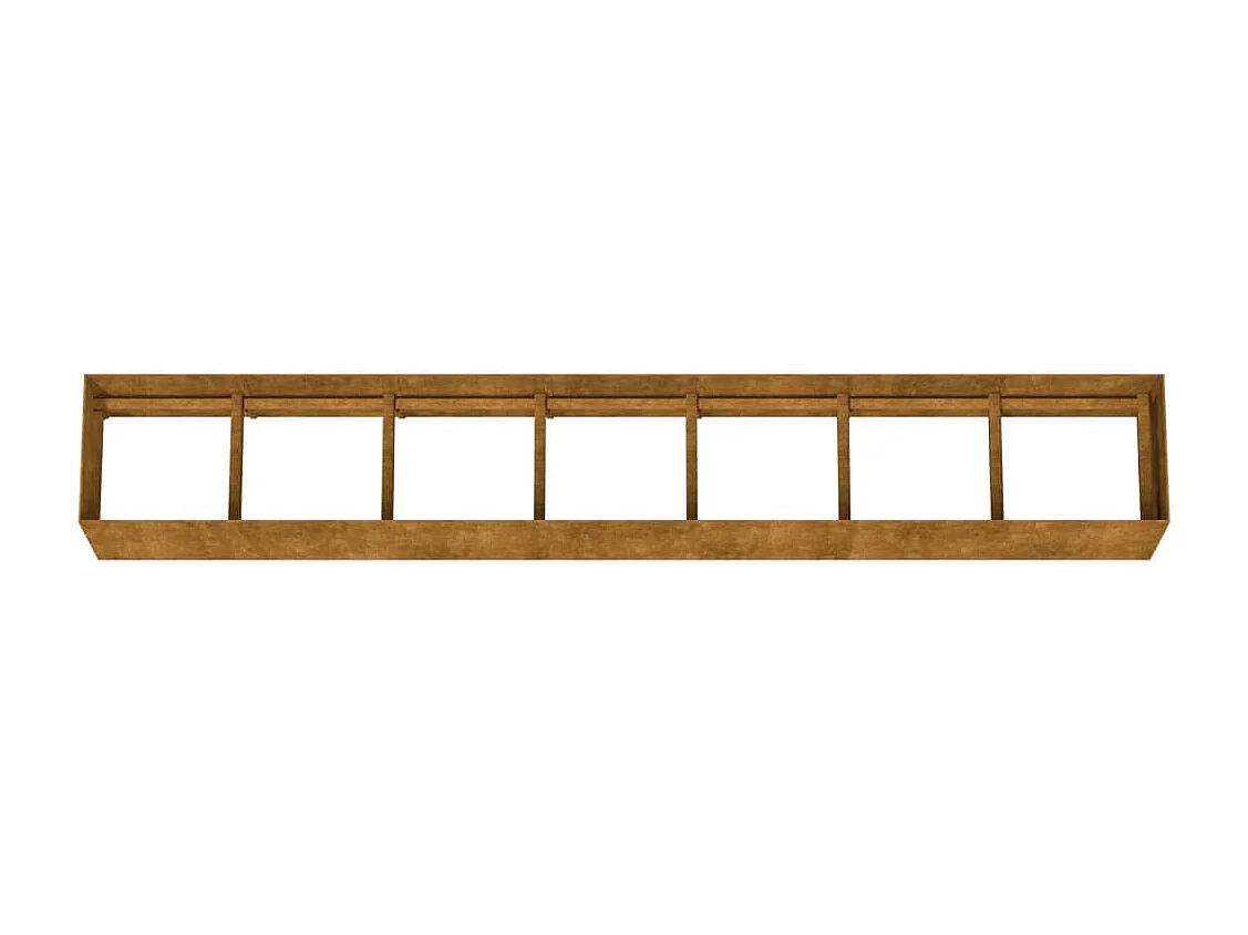 Lit surélevé de jardin 280x40x40 cm acier corten