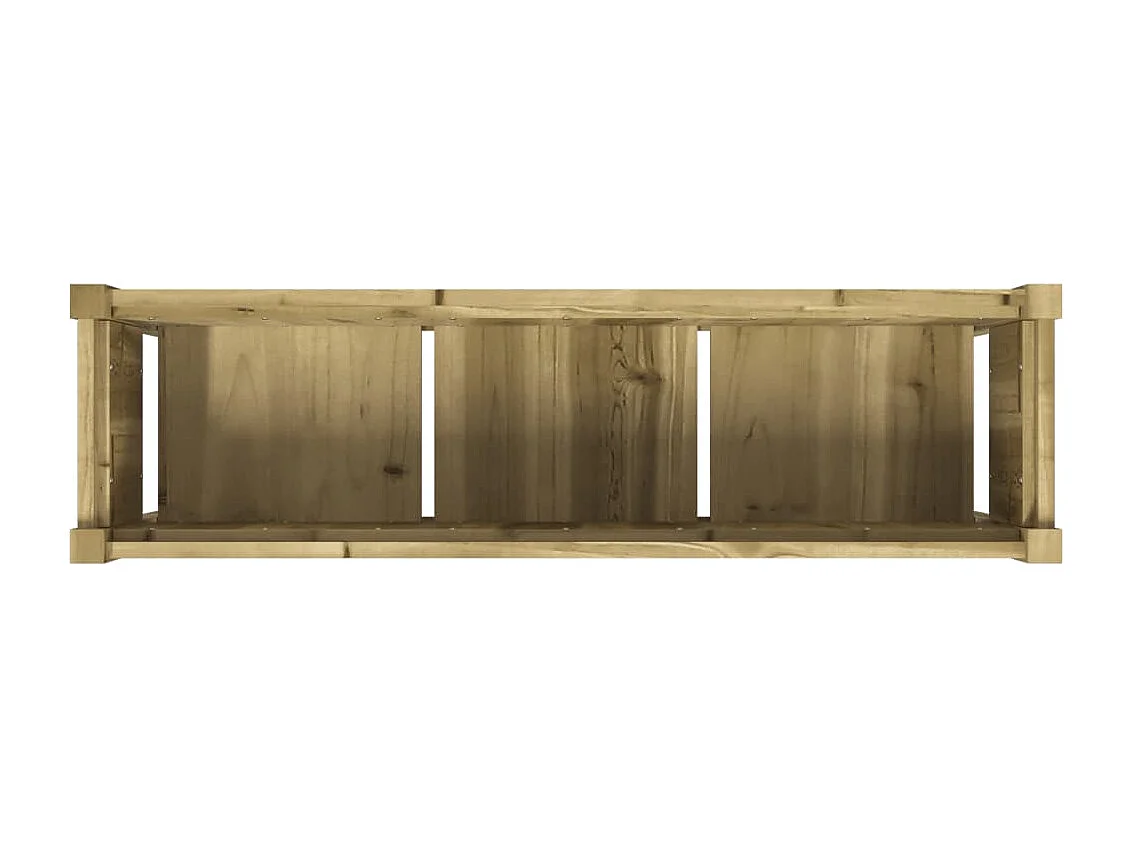 Jardinière avec pieds 110x31x70 cm bois de pin imprégné