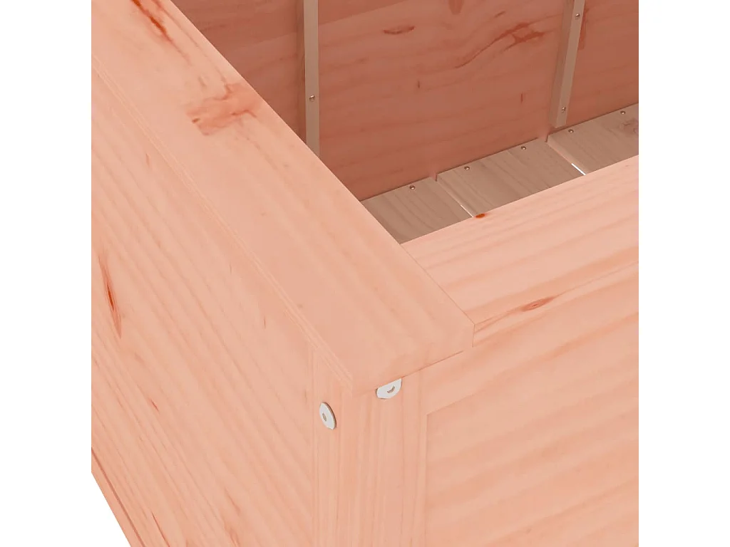 Canteiro elevado jardim 119,5x82,5x78cm madeira douglas maciça