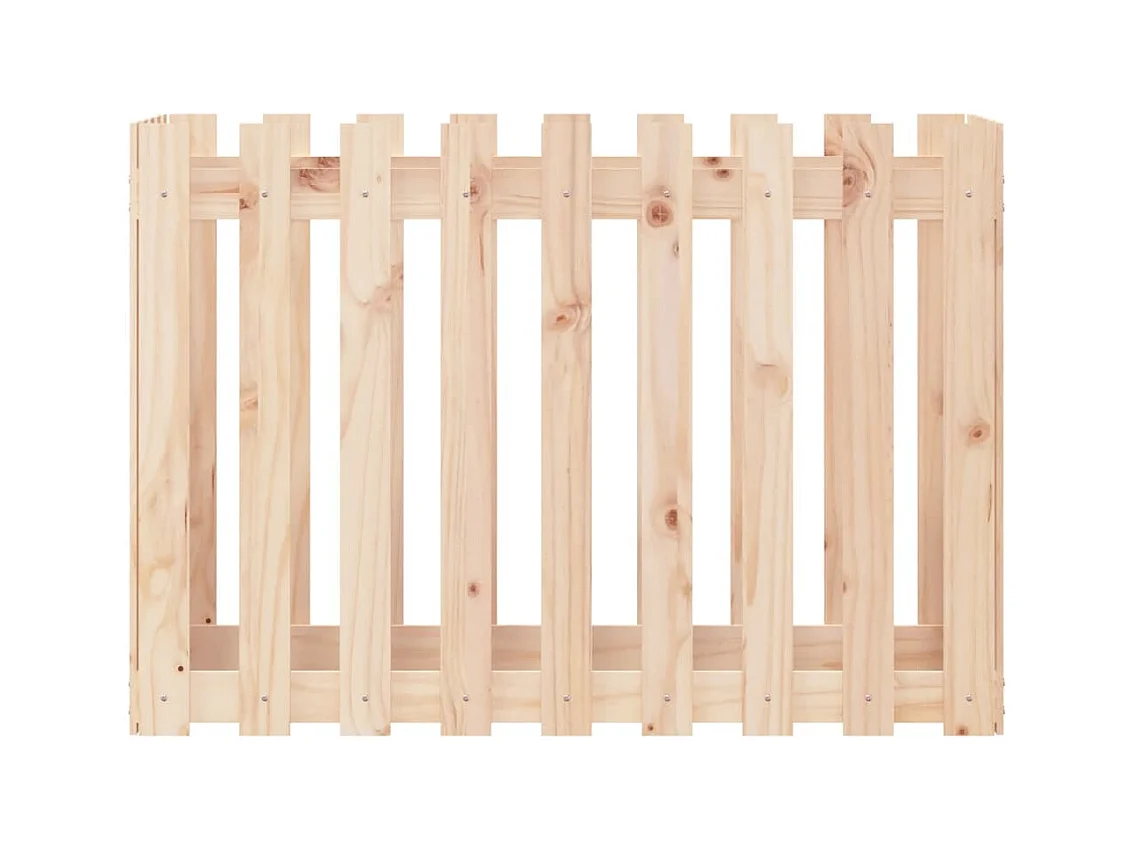 Lit surélevé de jardin design de clôture 100x50x70cm pin massif