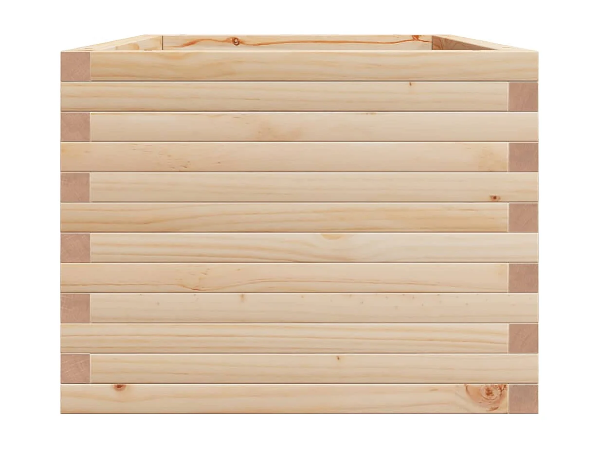 Jardinière 90x60x46 cm bois de pin massif