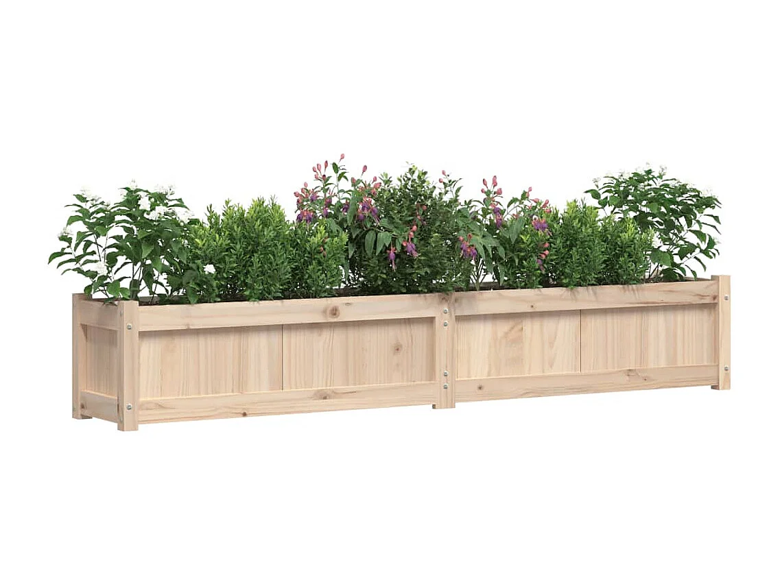 Jardinière 180x31x31 cm bois de pin massif