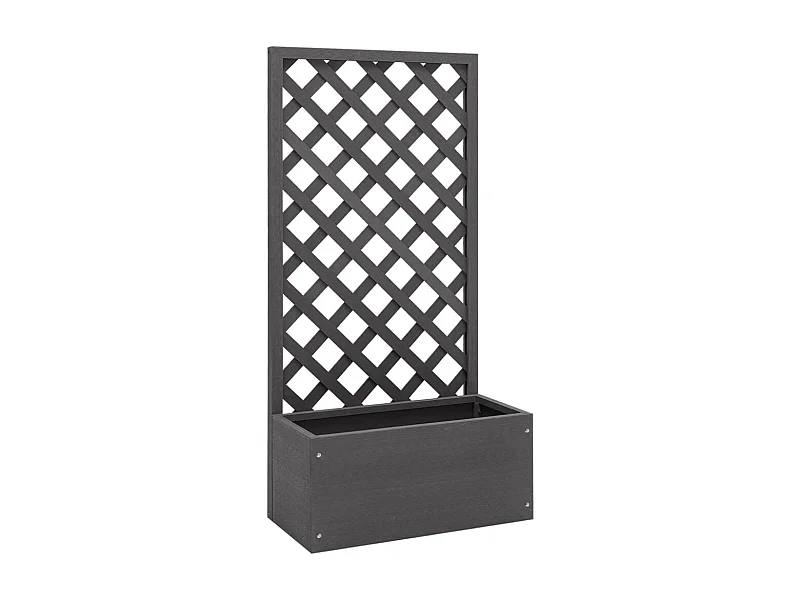 Jardinière en treillis 65x30x135 cm WPC