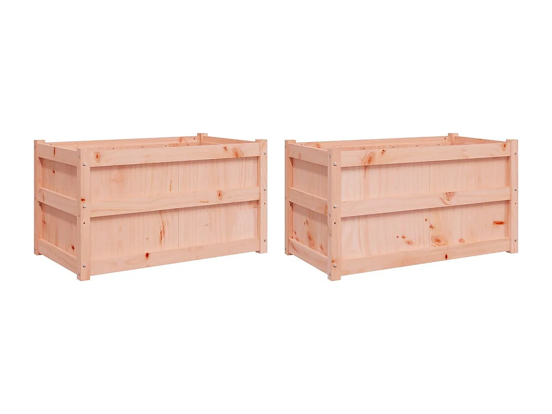 Jardinières 2 pièces bois massif douglas
