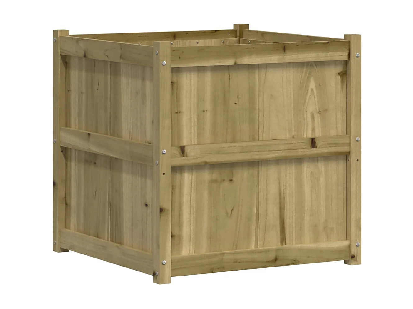 Jardinière d'extérieur 70x70x70 cm bois de pin imprégné