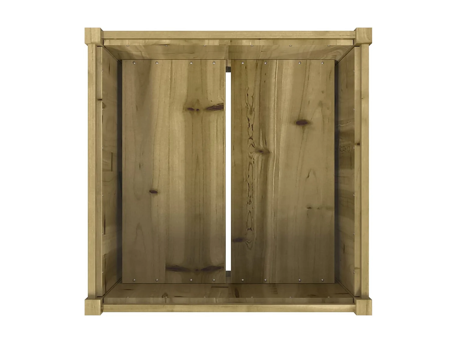 Jardinière d'extérieur 70x70x70 cm bois de pin imprégné