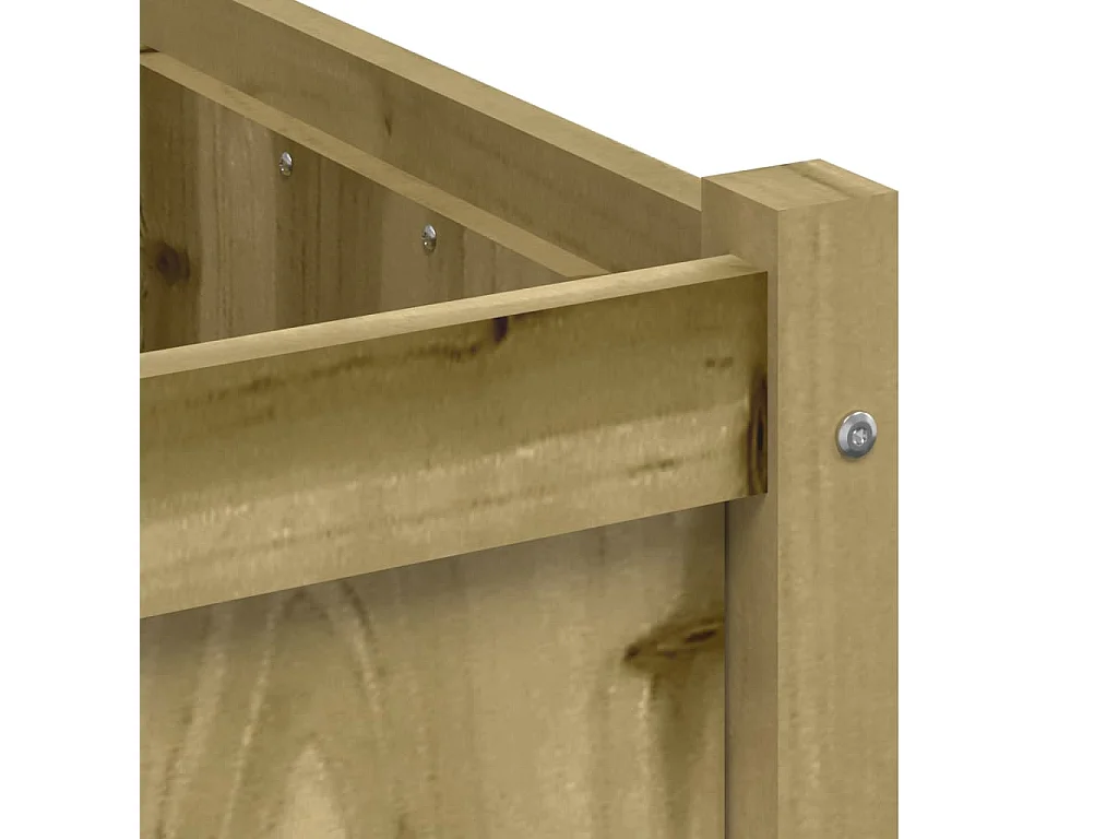 Jardinière d'extérieur 70x70x70 cm bois de pin imprégné