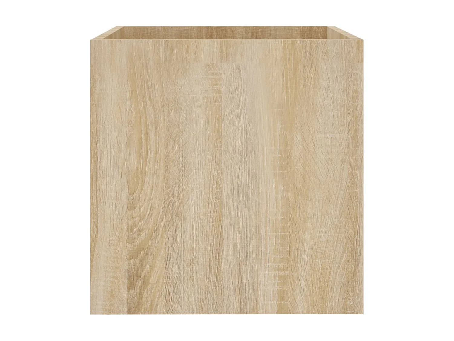 Jardinera madera contrachapada color roble Sonoma 40x40x40 cm