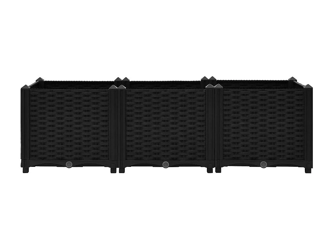 Canteiro elevado 120x40x38 cm polipropileno