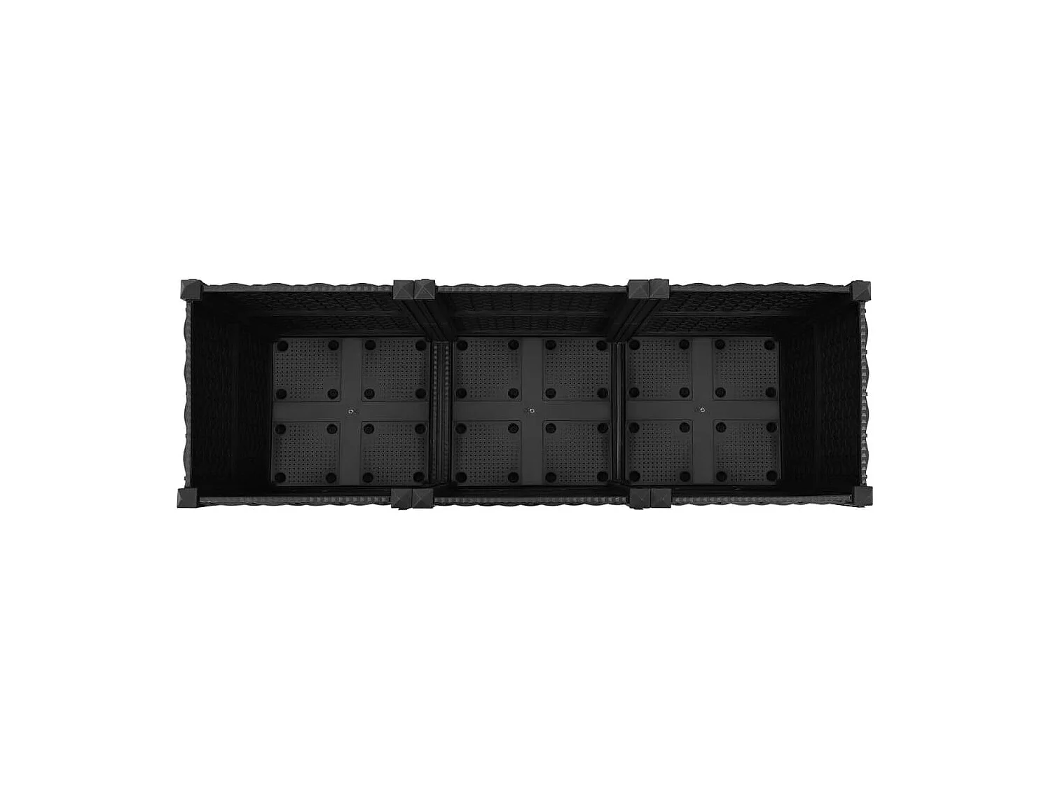 Canteiro elevado 120x40x38 cm polipropileno