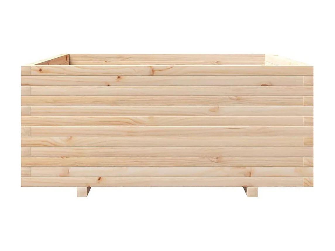 Jardinière 110x110x49,5 cm bois de pin massif