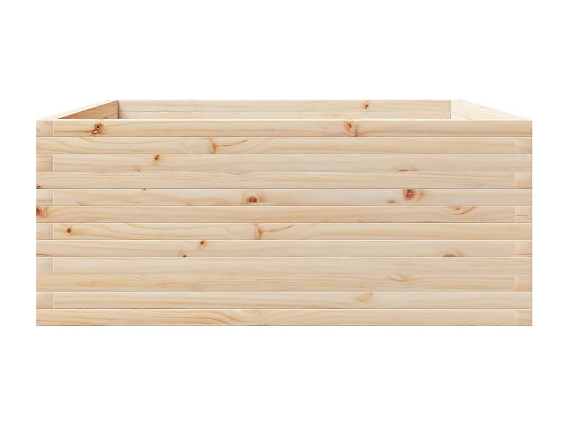 Jardinière 110x110x49,5 cm bois de pin massif