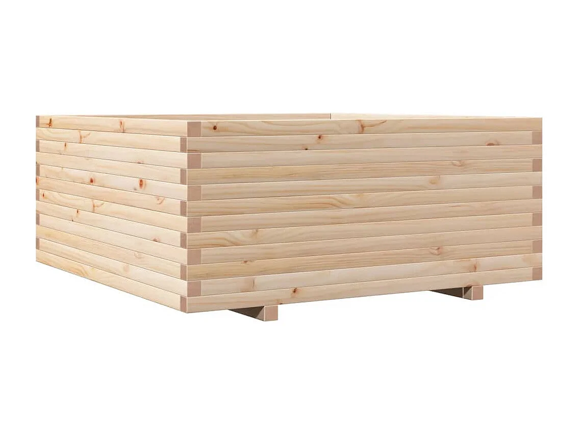 Jardinière 110x110x49,5 cm bois de pin massif