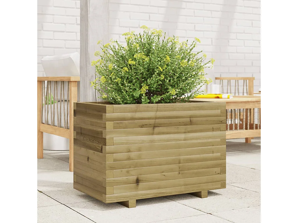 Jardinière 70x40x49,5 cm bois de pin imprégné