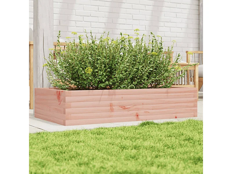 Vaso/floreira de jardim 110x60x23 cm madeira de douglas maciça