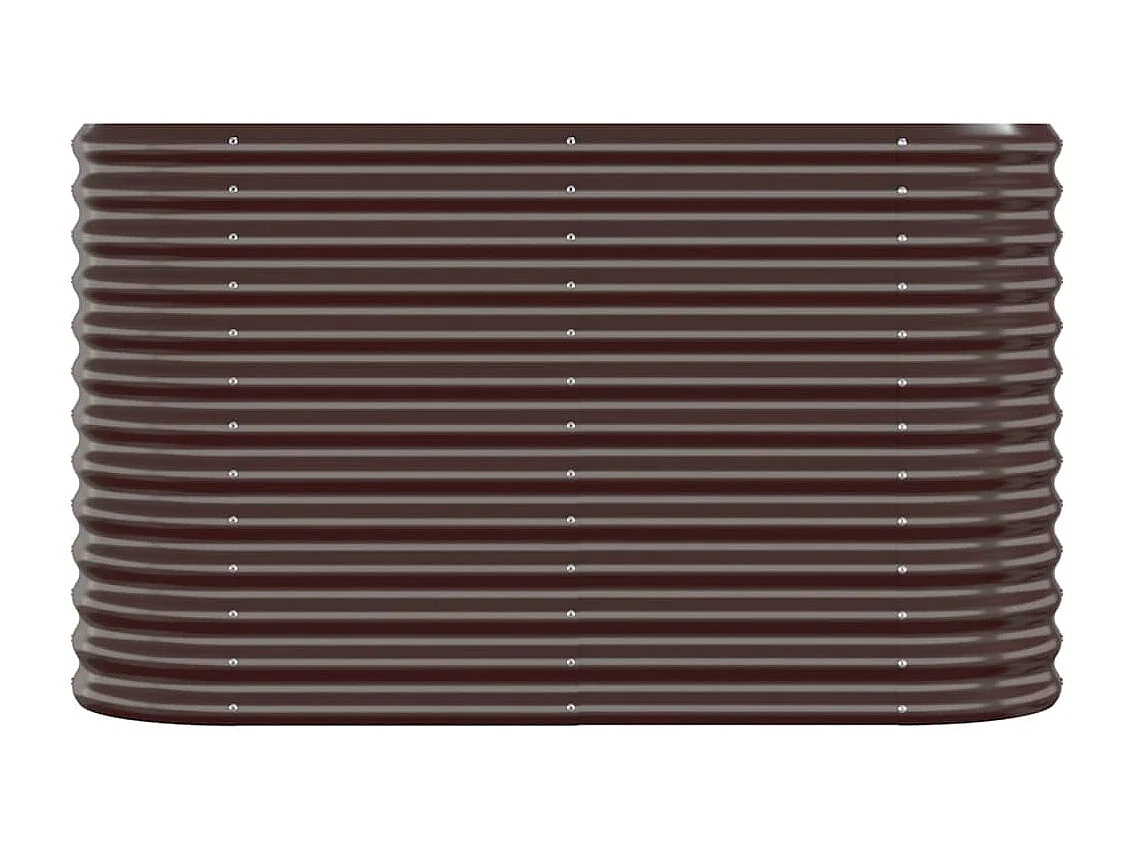 Lit surélevé de jardin Acier enduit de poudre marron