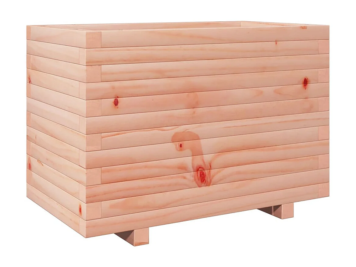 Vaso/floreira de jardim 70x40x49,5 cm madeira de douglas maciça