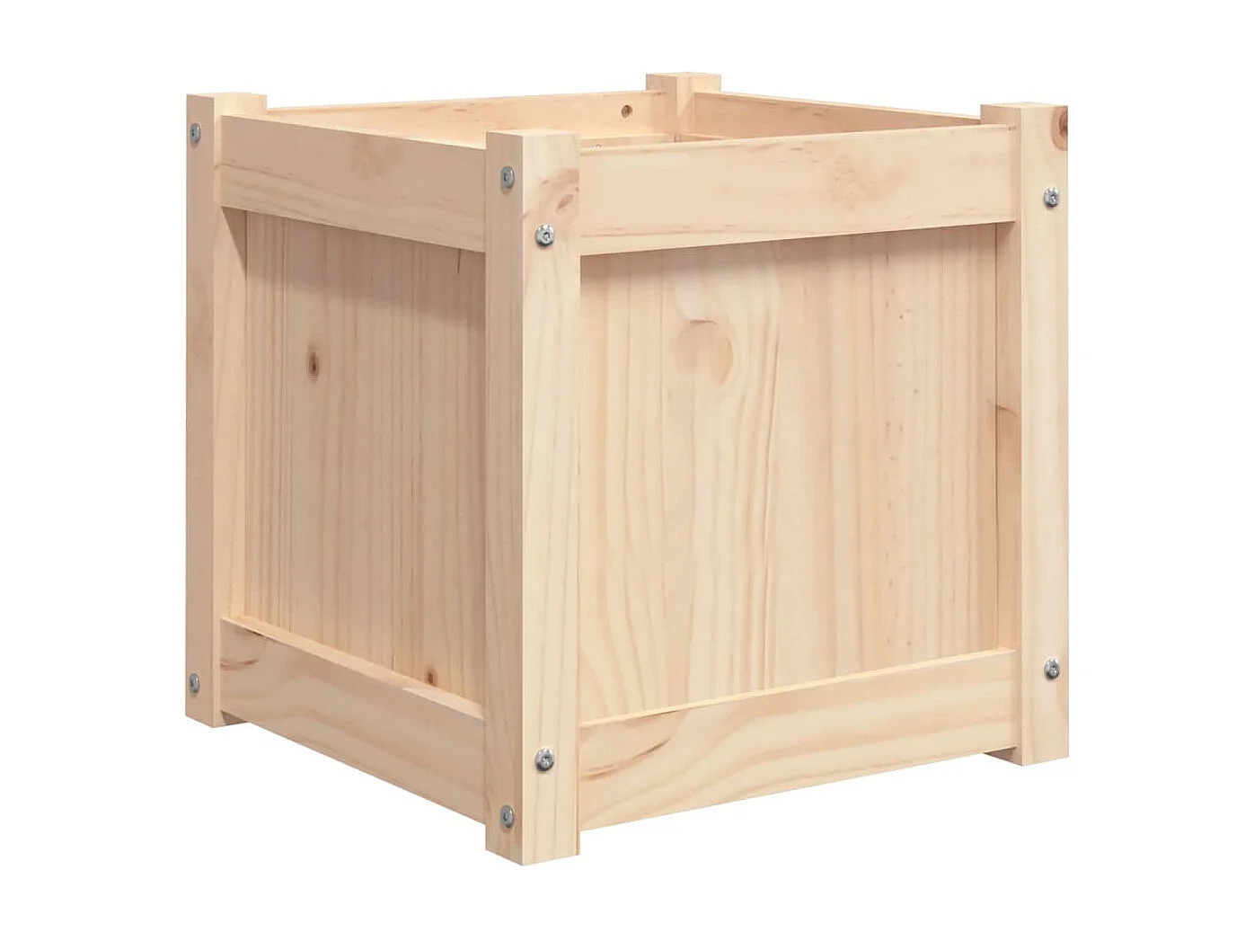 Jardinière 40x40x40 cm bois de pin massif