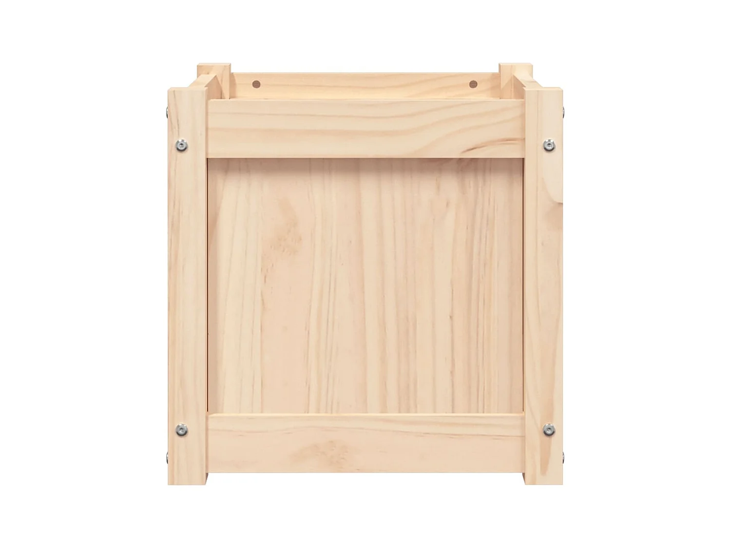 Jardinera madera maciza de pino 40x40x40 cm