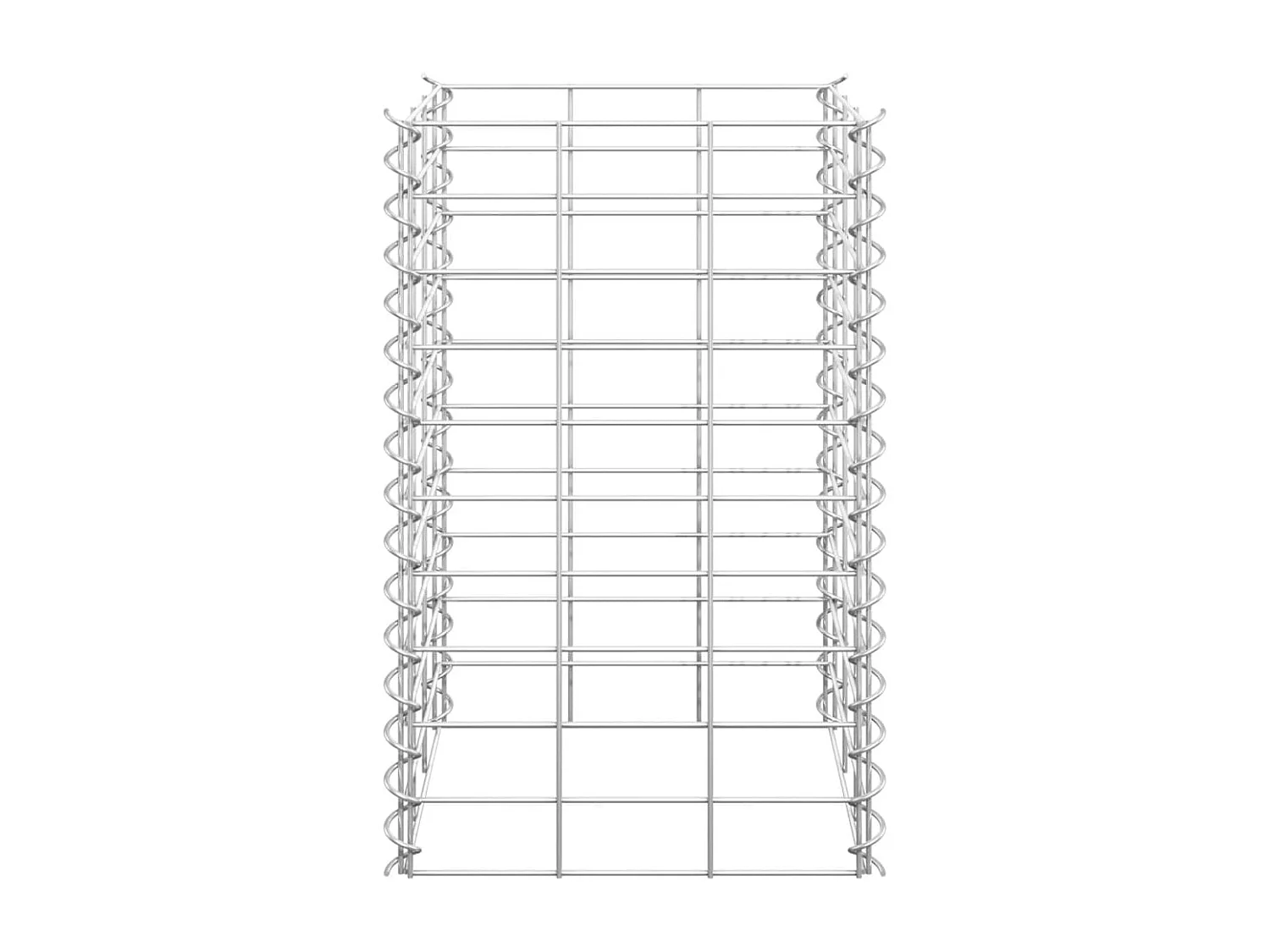 Arriates de gaviones 3 unidades hierro 30x30x50 cm