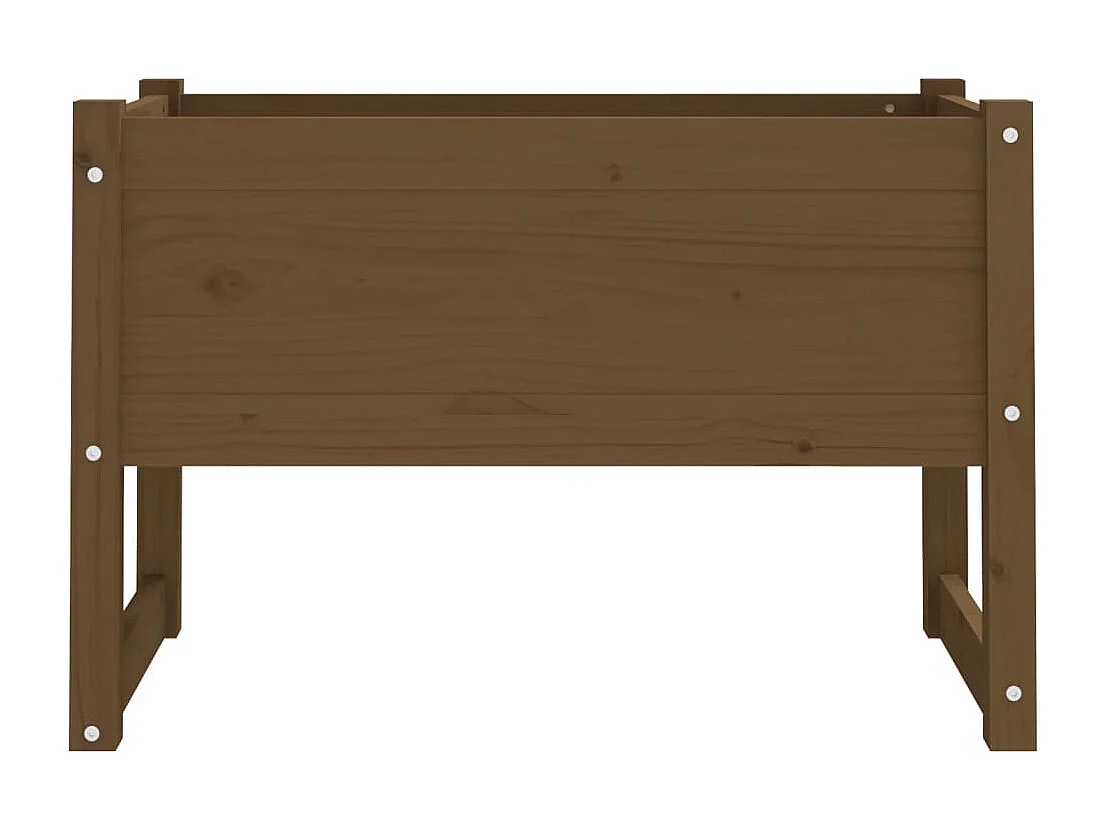 Jardinière Marron miel 78x40x52 cm Bois massif de pin