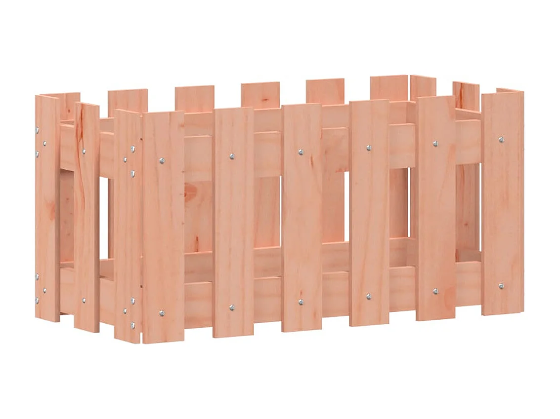 Jardinière avec design de clôture 60x30x30 cm douglas massif