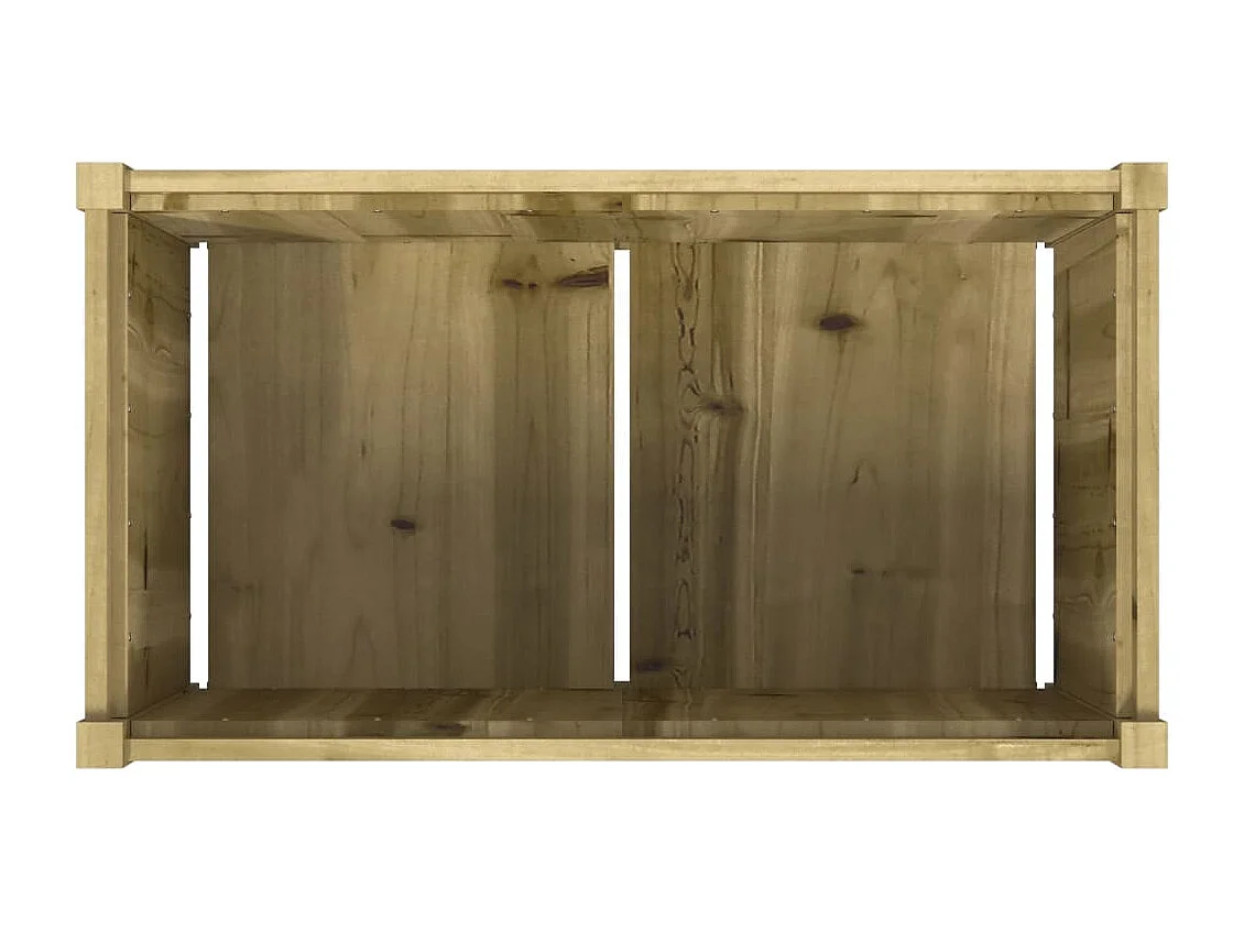 Jardineras de exterior 2 unidades madera impregnada de pino